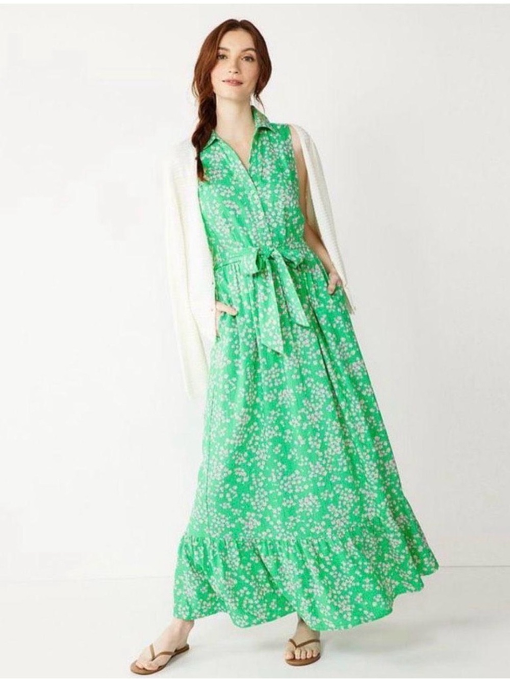 DRAPER JAMES RSVP Floral Maxi Dress